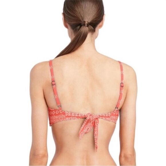 Robin Piccone Isla Bikini Top Terracotta NWT - Picture 4 of 4